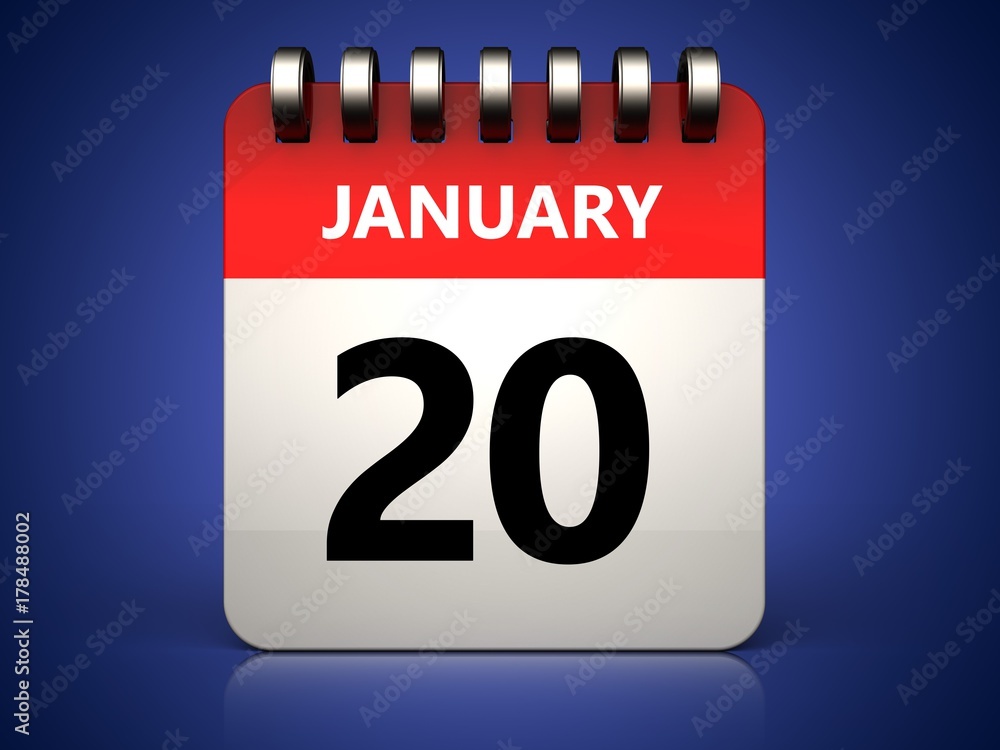 3d 20 january calendar 3d 20 january calendar