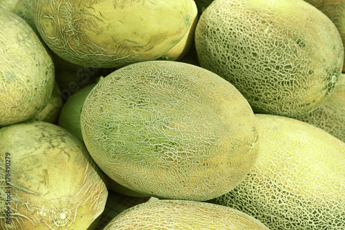 Fresh melons, closeup