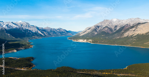 Abraham Lake Helicopter View