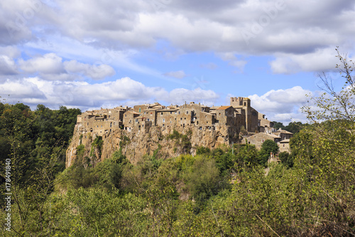 Calcata, a famous village in the province of Viterbo in Italy