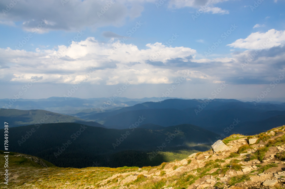 View from the highest peak of Ukraine