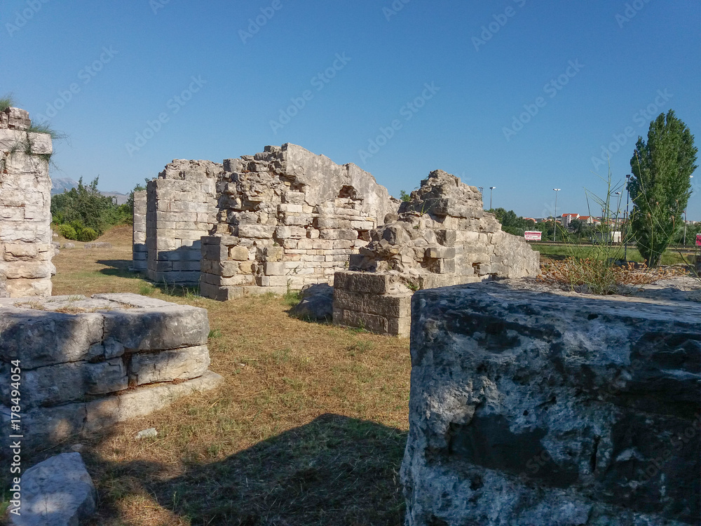 Roman ruins in Salona