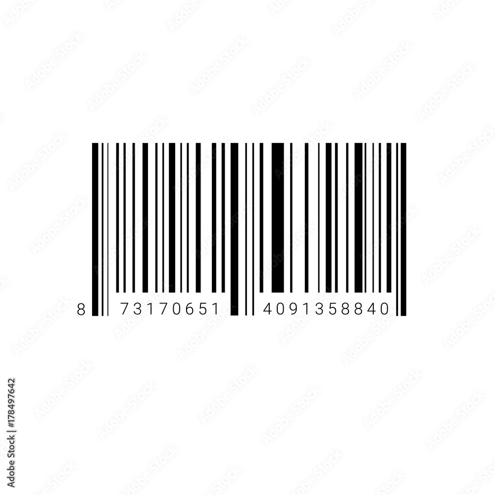 Sample Bar Code For Scanning Icon Vector Illustration Sample Bar Code For Scanning Icon Vector Illustration