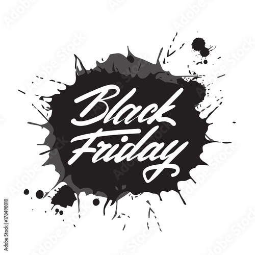 Black Friday Grunge Rubber Stamp On White Background Vector Illustration