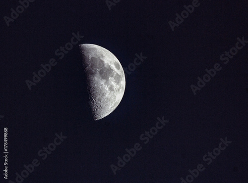 First Quarter Moon 2017 photo