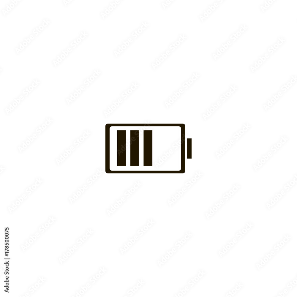 battery icon. flat design battery icon. flat design