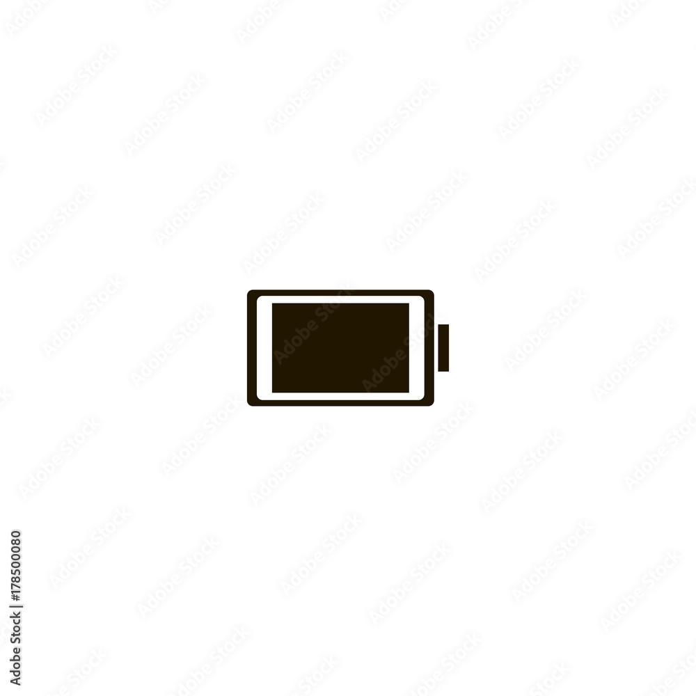 battery icon. flat design battery icon. flat design