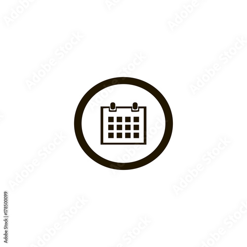 Calendar Icon. flat design photo