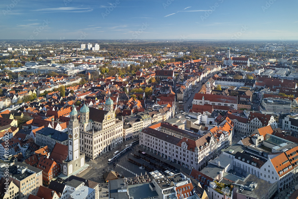 Blick auf die Augsburger Altstadt