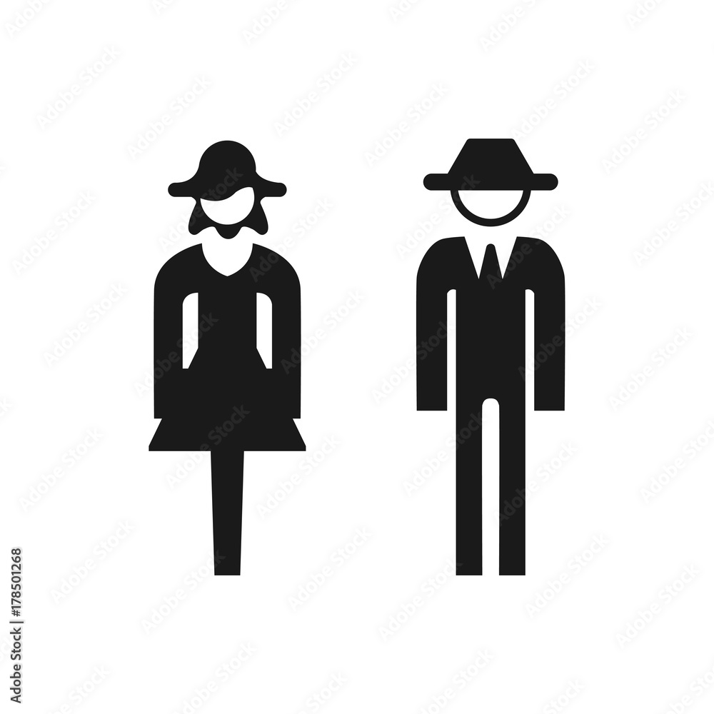  toilet sign on white background