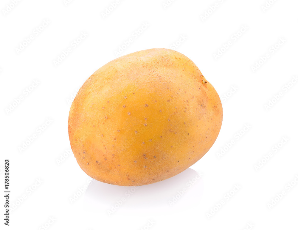 Potatoes on a white background Potatoes on a white background