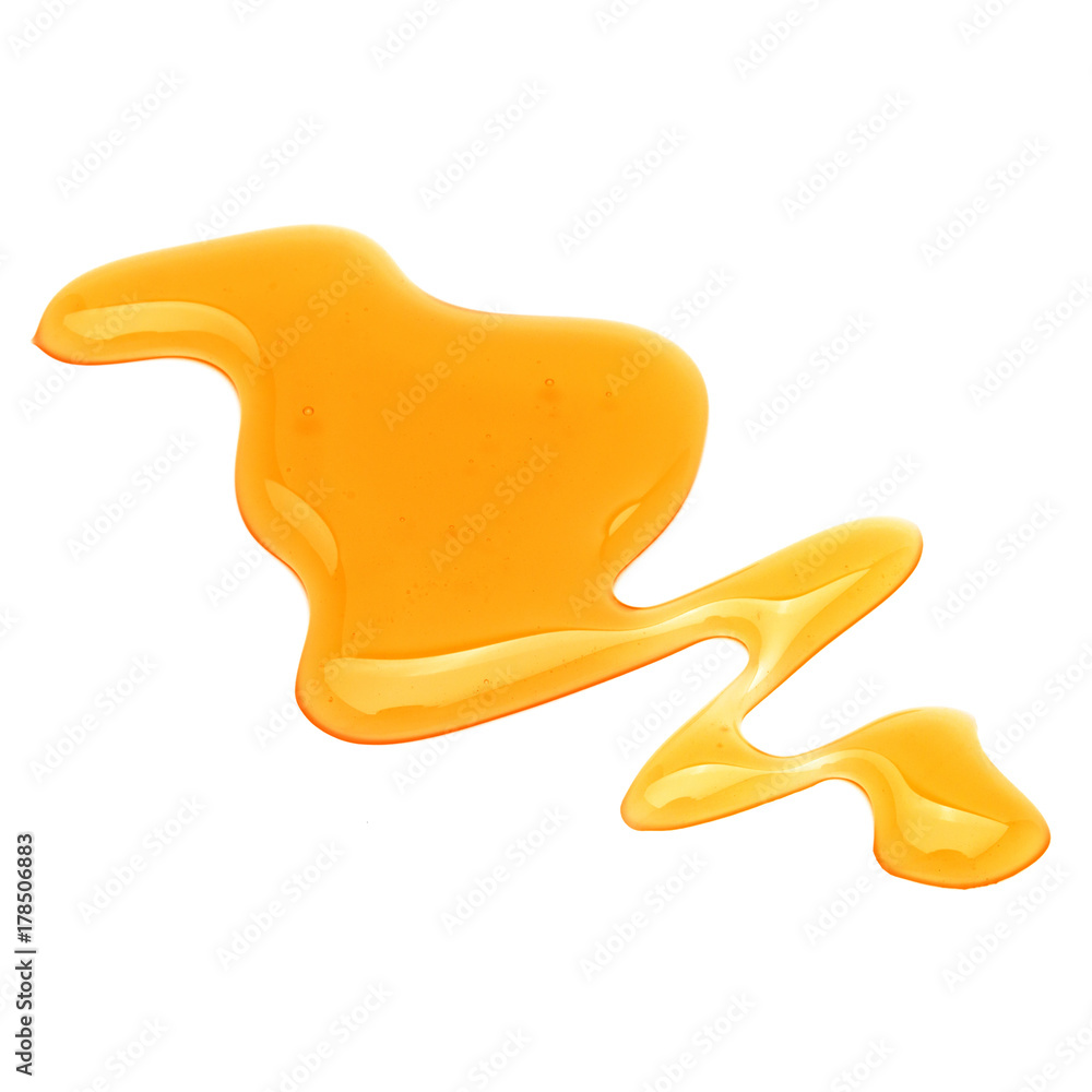 Sweet honey drips isolated on white background. Syrup droplet, nectar drops. Sweet honey drips isolated on white background. Syrup droplet, nectar drops.