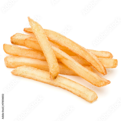 French Fried Potatoes isolated on white background