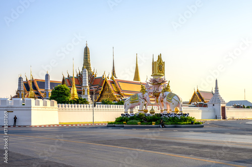 Wat Phra Kaew, The Temple of Emerald Buddha in Bangkok, Thailand