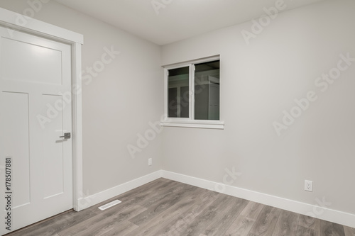 Interior of an empty room in the newly built house.