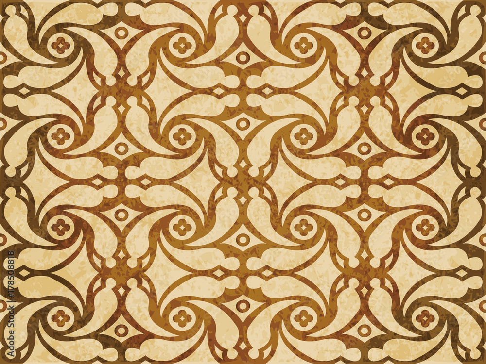 Retro brown watercolor texture grunge seamless background spiral cross frame flower Retro brown watercolor texture grunge seamless background spiral cross frame flower