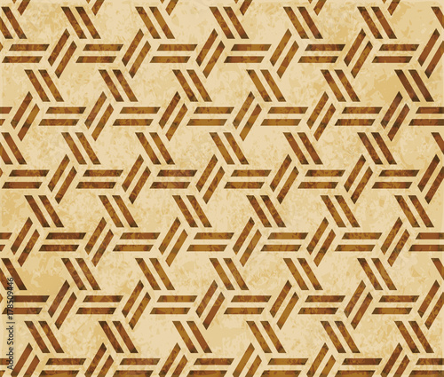 Retro brown watercolor texture grunge seamless background geometry polygon cross spiral