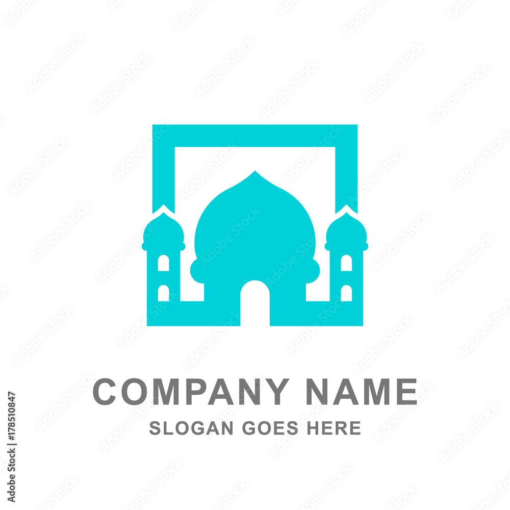 Mosque Islamic Ornament Ramadan Logo Vector Icon