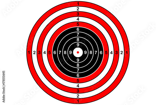 Vector target for rifle and archery