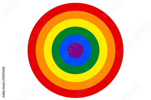 LGBT rainbow flag is the target vector