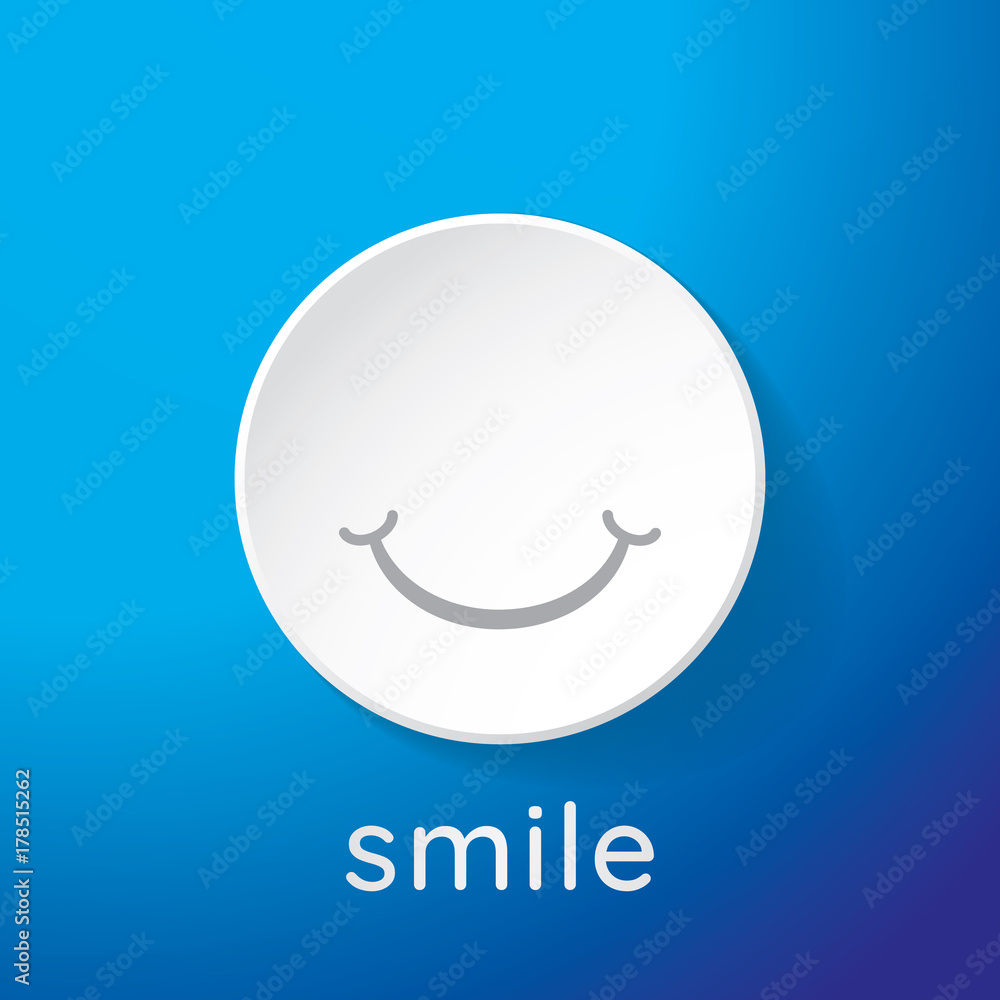 3d white smiley face icon. Smiley wallpaper. Vector illustration. 3d white smiley face icon. Smiley wallpaper. Vector illustration.