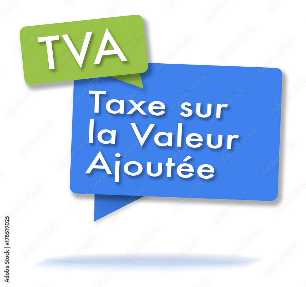 French TVA initals in colored bubbles French TVA initals in colored bubbles