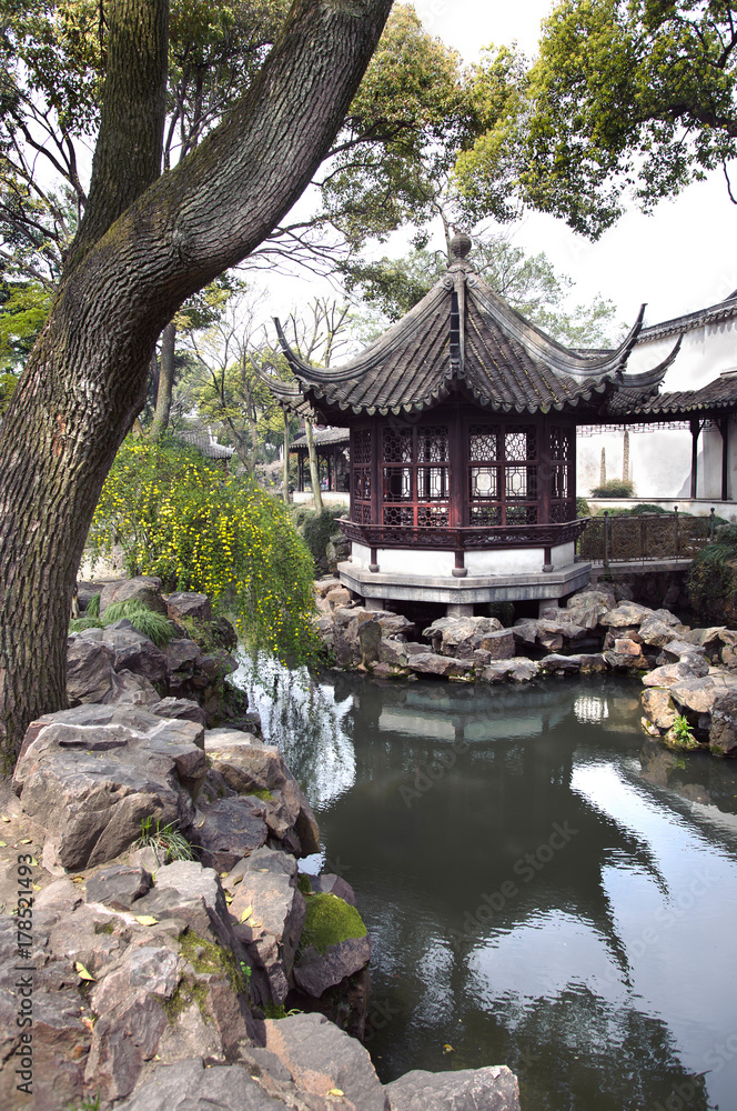 Pavilion in the Humble Administrator's Garden, Suzhou, China Pavilion in the Humble Administrator's Garden, Suzhou, China