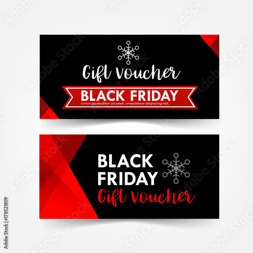 Collection of christmas black friday gift voucher web tag banner promotion vector illustration eps10 002