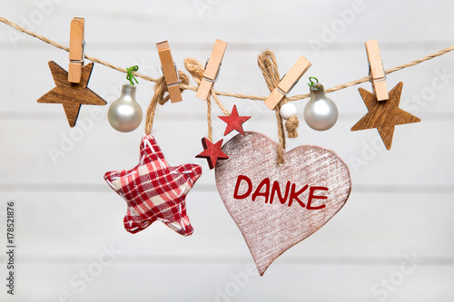 Danke-Weihnachtlicher Hintergrund