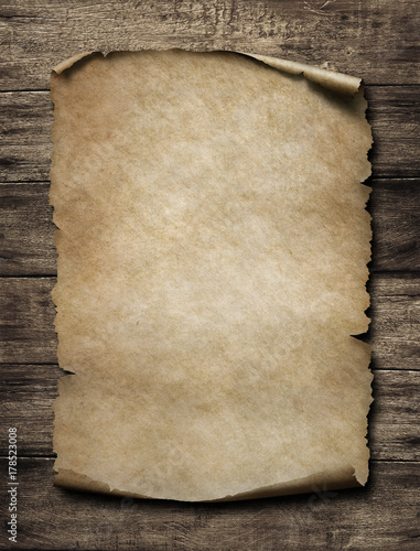 old paper poster on wood vi...