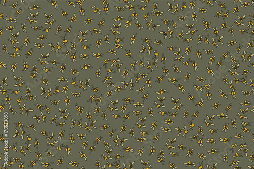 
Honey abstraction with bees and sunflowers
