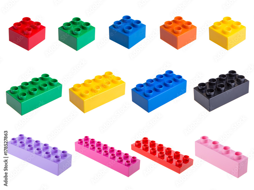 Plastic building blocks Plastic building blocks