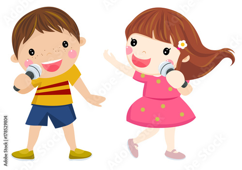 children singing