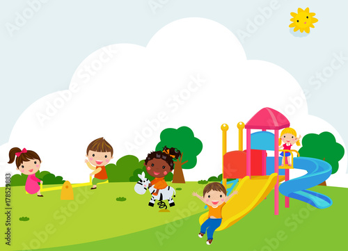 Children playing outside