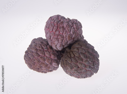 custard apple or custard apple fruit on the background.