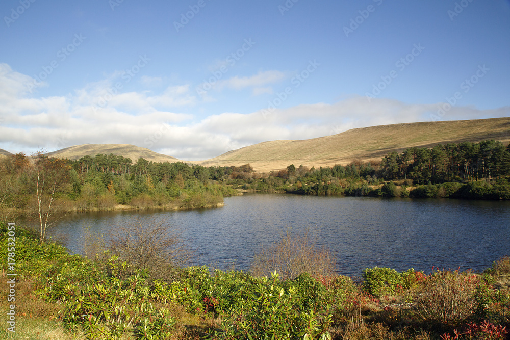 Lower Neuadd Reservoir on the Taff Trail in the Brecon Beacons