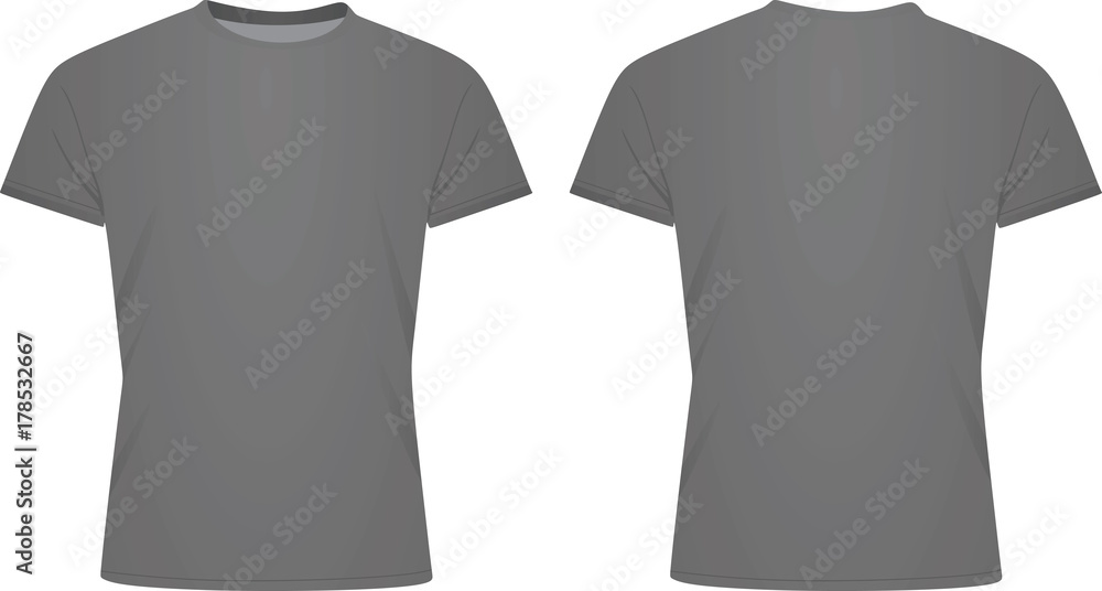 Grey t shirt. vector illustration Stock Vector | Adobe Stock