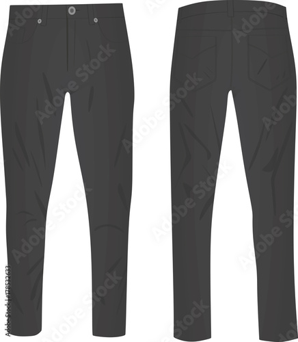 Grey pants. vector illustration