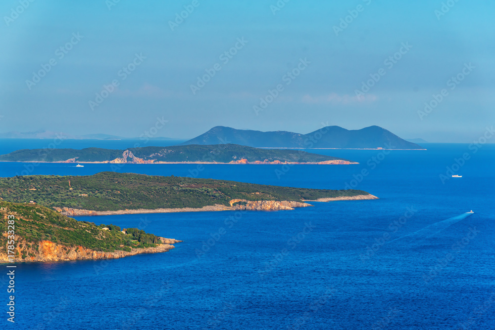 Sea landscape in lefkada island