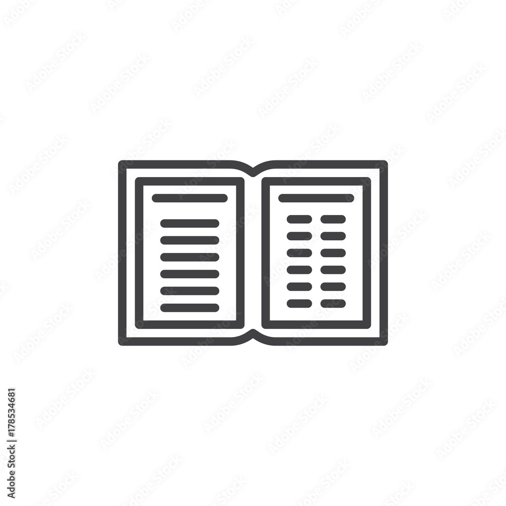 Planner, organizer book line icon, outline vector sign, linear style pictogram isolated on white. Symbol, logo illustration. Editable stroke Planner, organizer book line icon, outline vector sign, linear style pictogram isolated on white. Symbol, logo illustration. Editable stroke