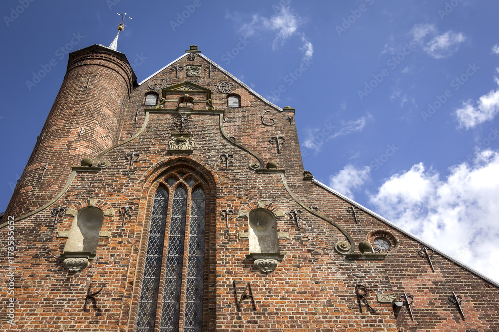 View to the Haderslev Cathedral, this is a Danish town