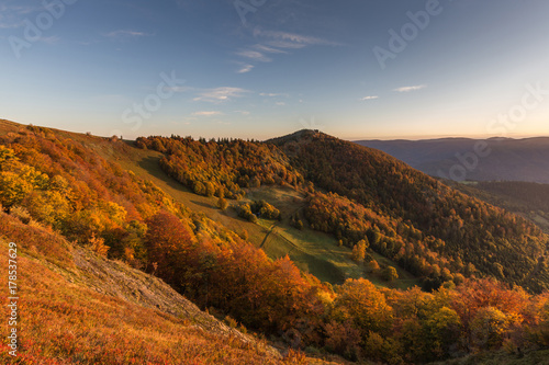 Paysage d'automne dans les Vosges