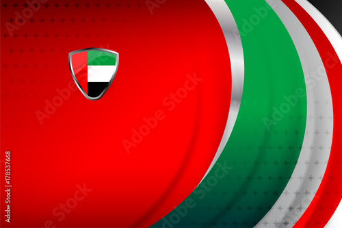 National Flag of United Arab Emirates Background Concept for Independence Day and other events, Vector Illustration Design