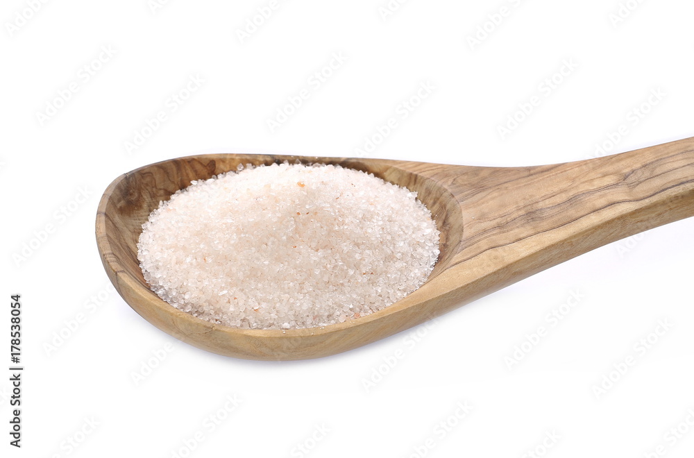 Himalayan salt isolated on white background