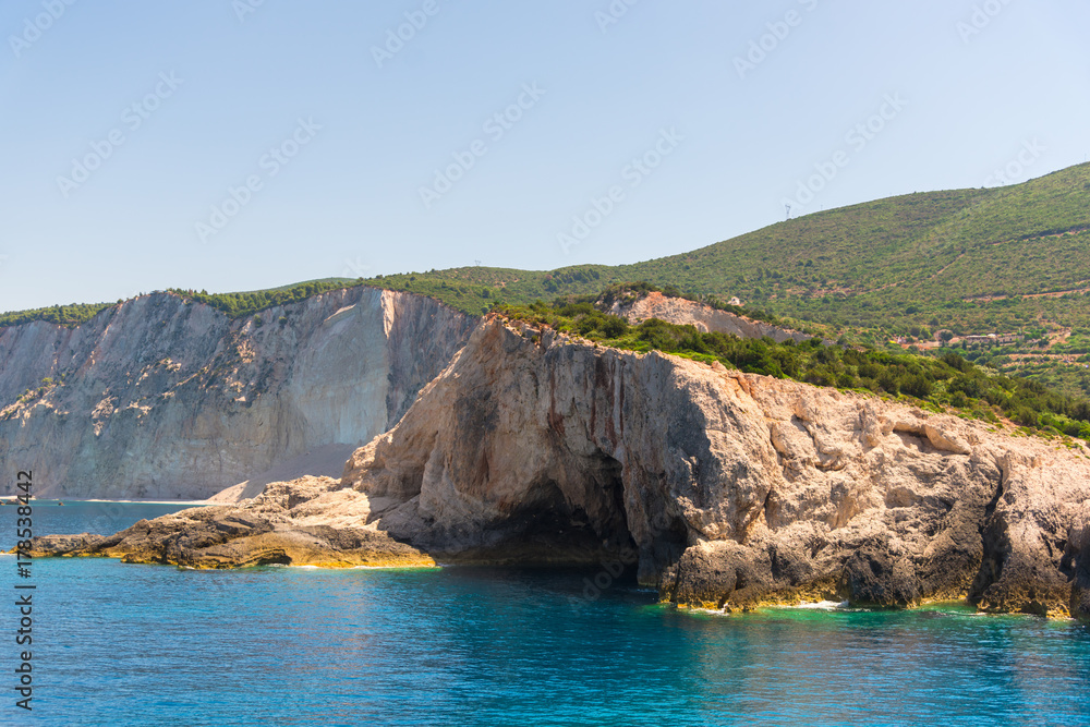 Fototapeta premium Sea landscape in Lefkada island, greece