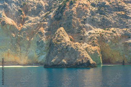 Sea landscape in Lefkada island, greece