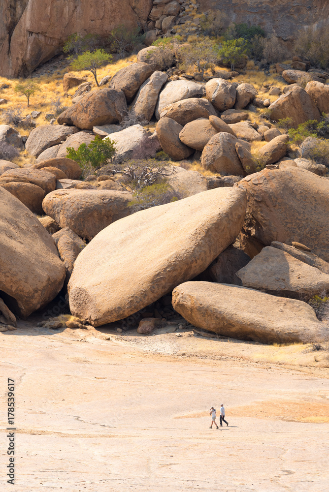 Wandern am Natur Denkmal Elephants Head, Ameib Ranch, Erongo, Namibia Stock  Photo | Adobe Stock