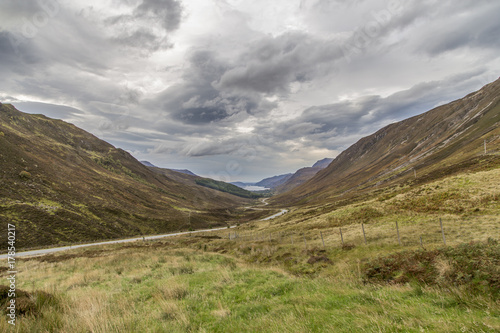 view of beautiful landscape in scotland