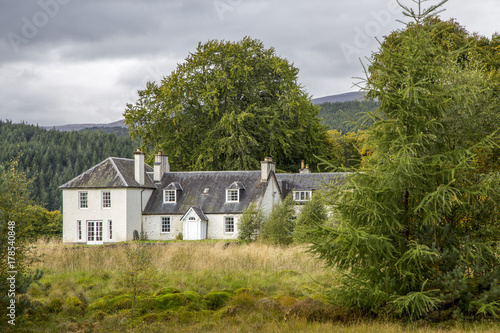 beautiful old big rural house in scotland