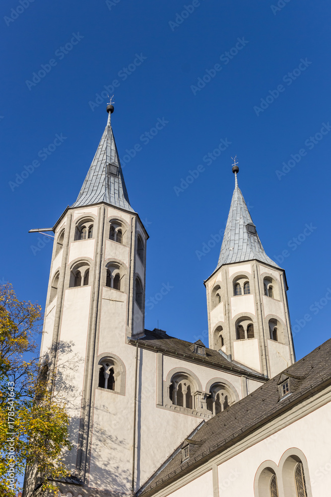 Towers of the Neuwerk church in historic Goslar